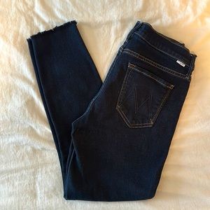 Mother Looker Ankle Fray Jeans